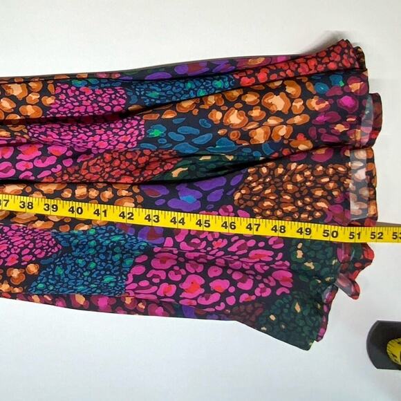 NWT | Farm Rio | Rainbow Hearts Midi Dress | Multi Color | Medium - Picture 16 of 16